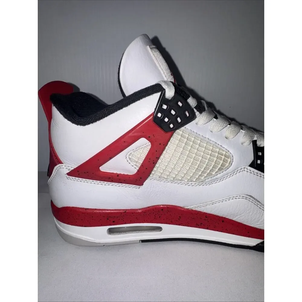 Nike Air Jordan 4 IV Retro Red Cement Mens Size 11 White Fire Black DH6927-161